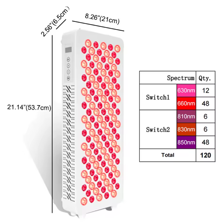 Professional Infrared Red Light Therapy Panel 630nm 660nm 810nm 830nm 850nm