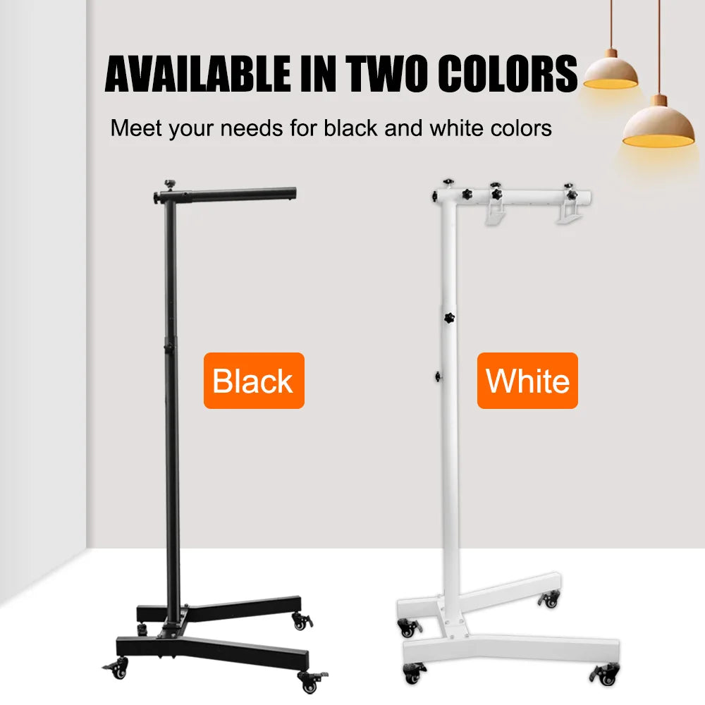 Adjustable Stand with Horizontal and Vertical Support for Full Body Red Light Therapy Treatments