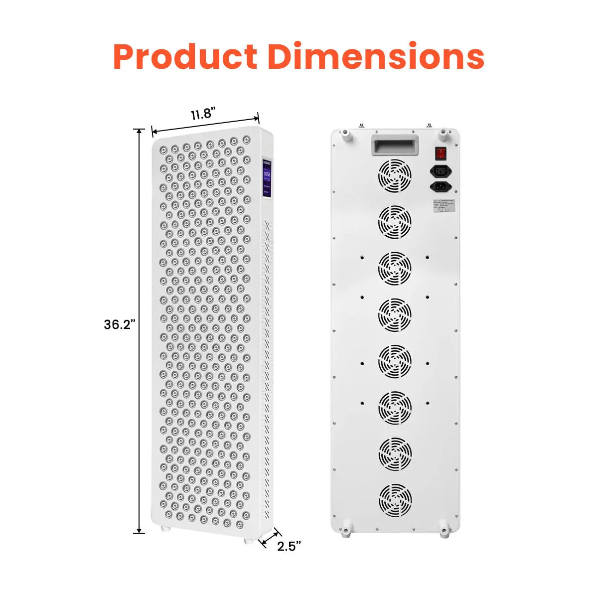 3w 5w 630 660 810 830 850 1060 480nm Full Body LED Infrared Light Therapy Panel with stand Home Use Red Blue Light  1500W