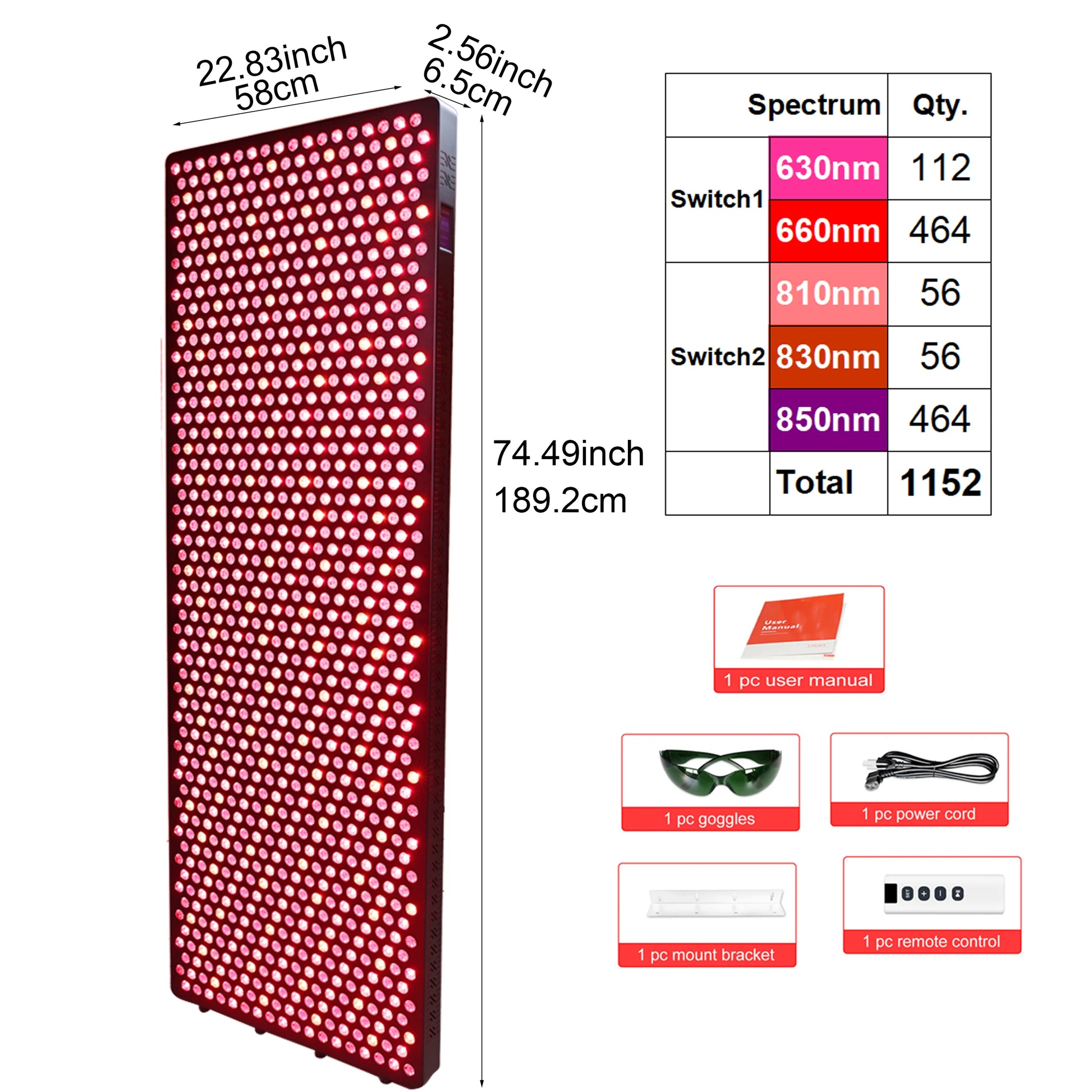 5 Spectrum Full body red infrared light therapy Tanning Bed Led Red Light Therapy stand For Salon red light therapy bed