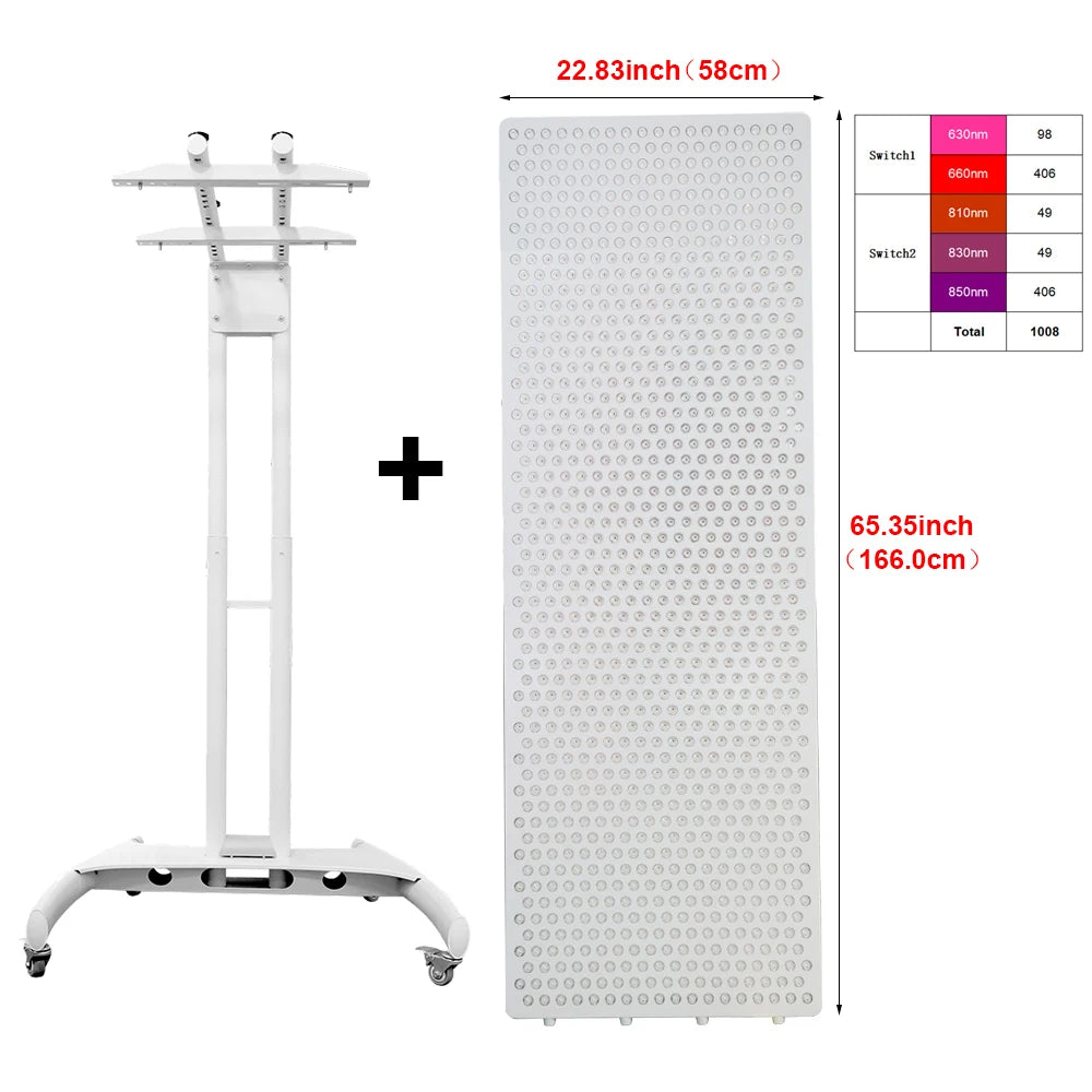 Red Light Therapy Device for Full Body LED Combo RL2000pro 630 660nm 810 830 850nm Near Infrared Light Therapy bed