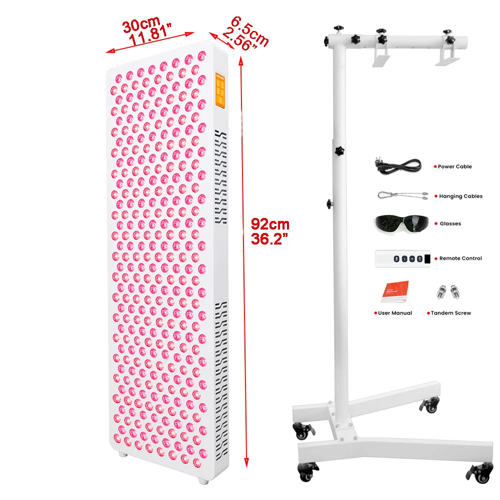 8-Spectrum 1400W Red Light Therapy Panel with APP Touchscreen Control & Full Body Stand