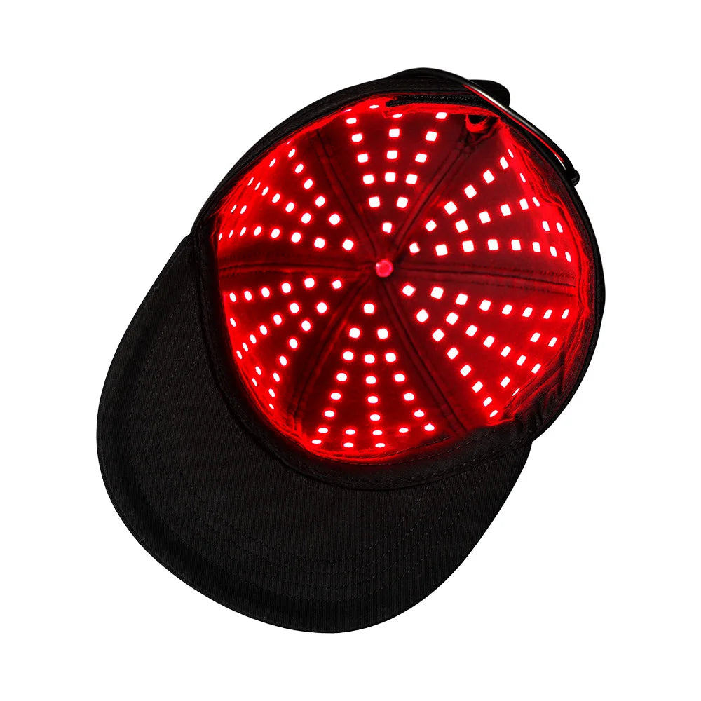 150 LED Red Light Therapy Hat 660nm 850nm adjustable zipper red light therapy cap