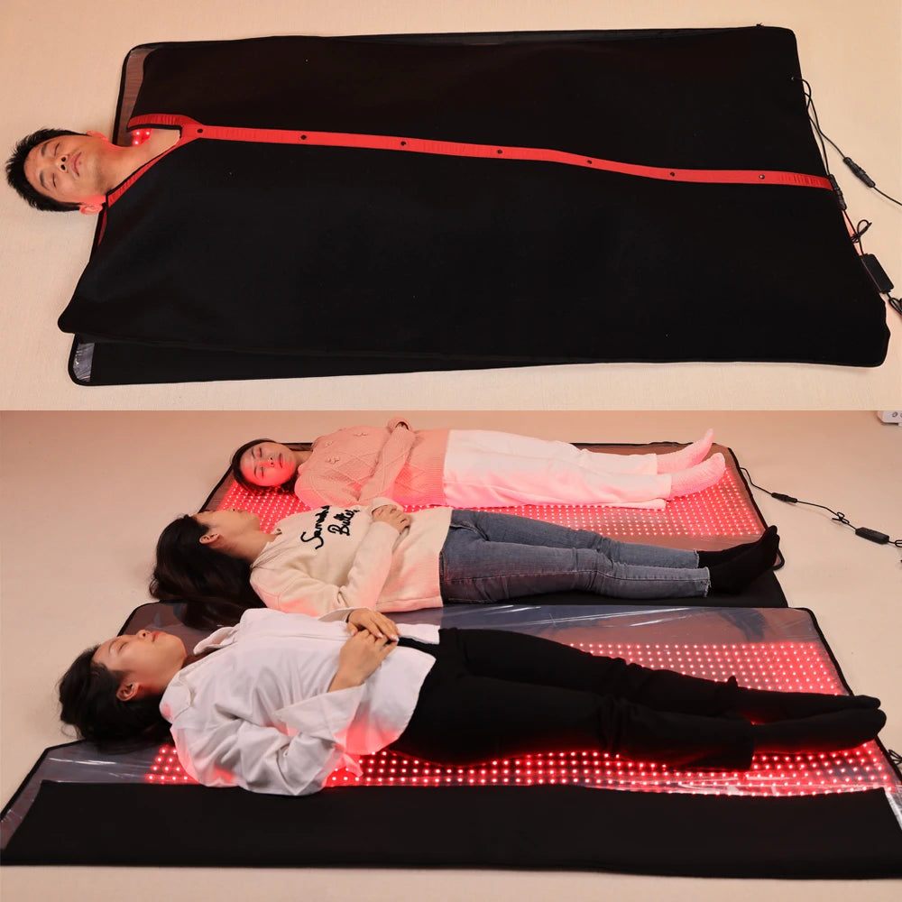 660nm 850nm infrared red light therapy sauna blanket full body sleeping bag 160cmx60cm 180cmx90cmce Therapy