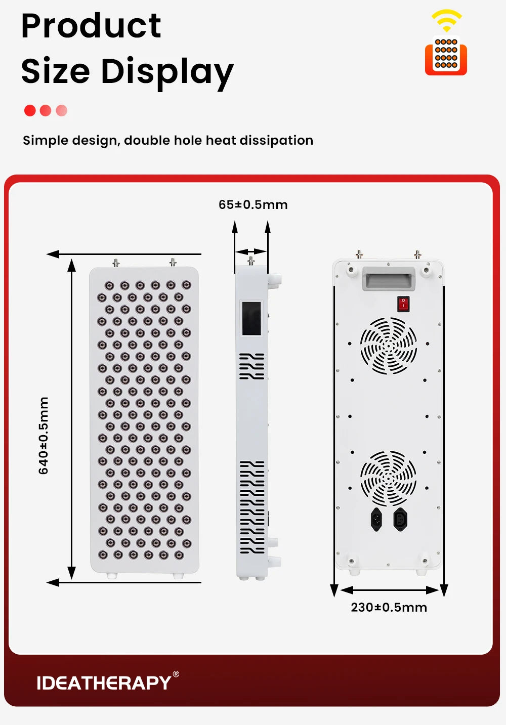 480,590,630,660, 670, 810, 830, 850,1060 half body infrared therapi lamp device near infra pain relieve LED light therapy panel