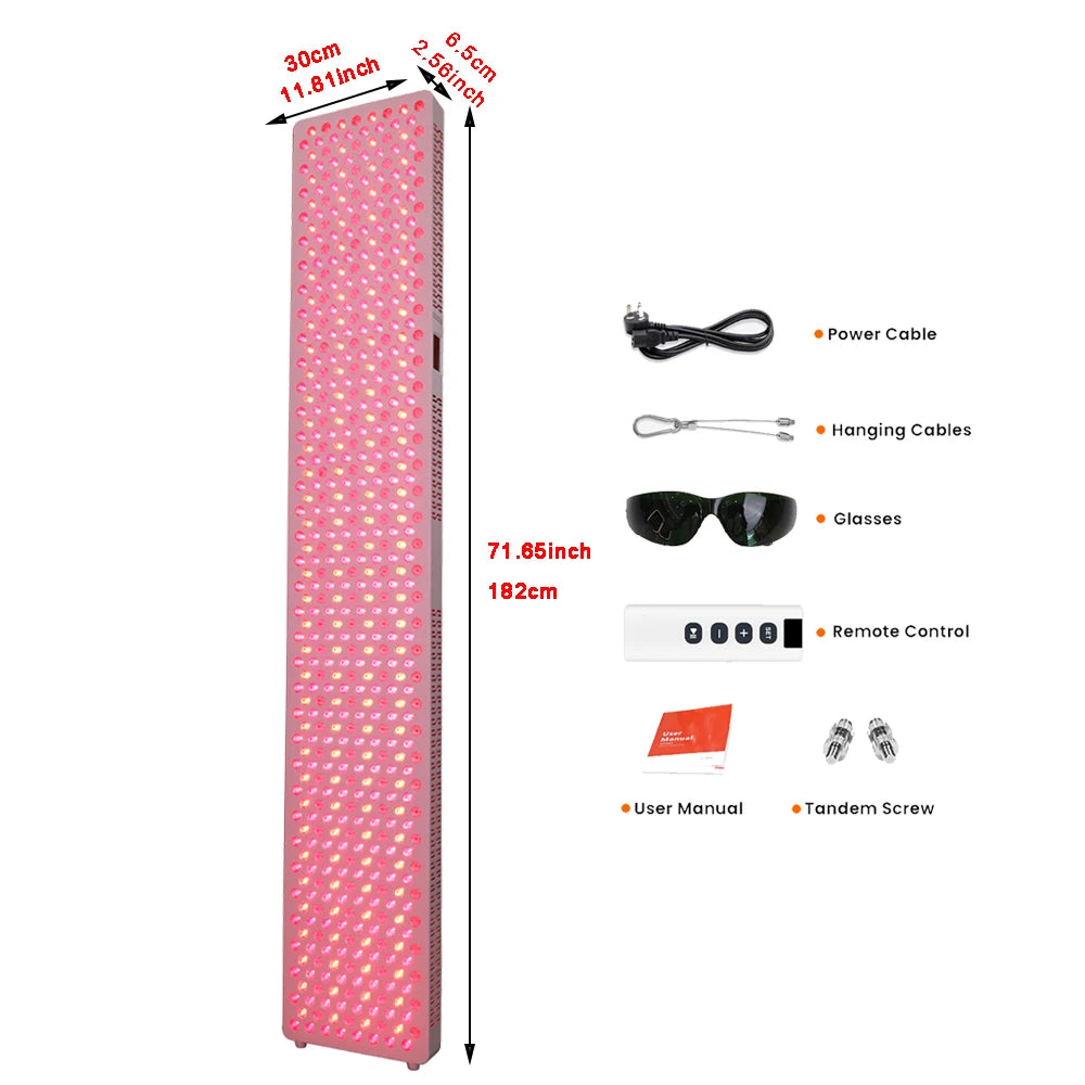 Touch Screen Full Body LED Red Light Therapy Panel with High Power 5W for Skin & Recovery