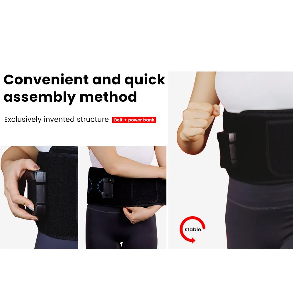 Infrared Red Light Therapy Belt Wrap 660nm & 850nm Large Belt for Home Body Care.