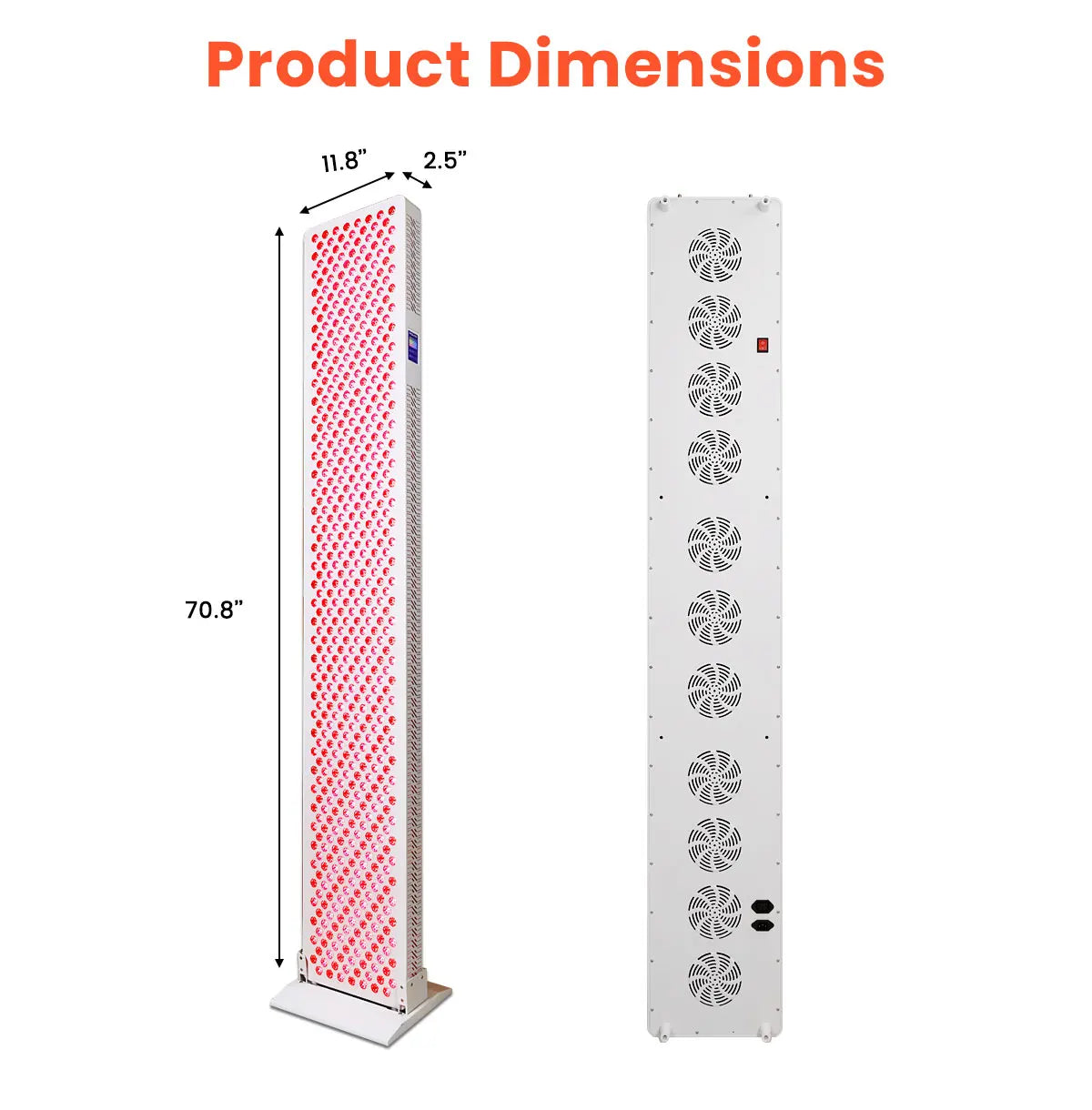 3w/5w 660nm 850nm 810nm 830 850nm Whole Body RL600MAXPT Infrared Device PDT Led Red Light Therapy Panel