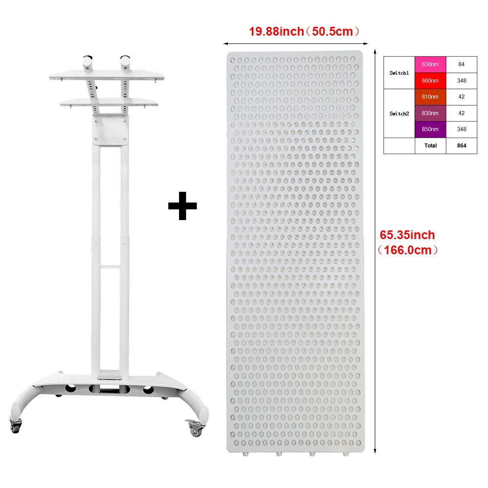 Red Light Therapy Device for Full Body LED Combo RL2000pro 630 660nm 810 830 850nm Near Infrared Light Therapy bed