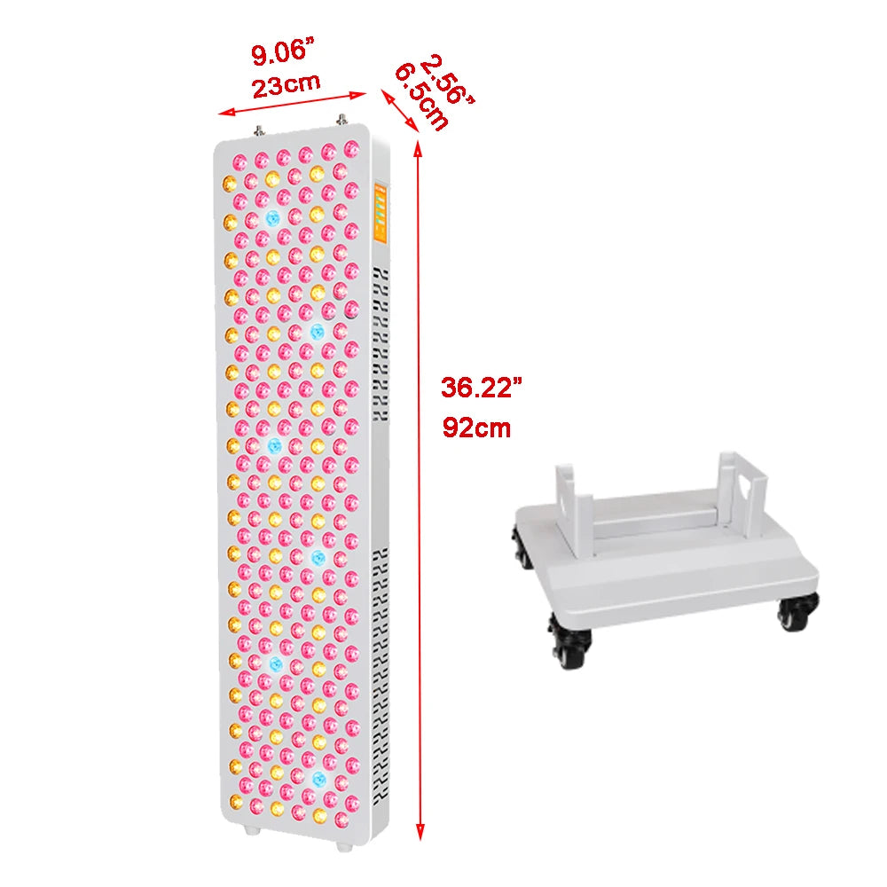 Full Body Red & Infrared Light Therapy Panel with Mobile Stand