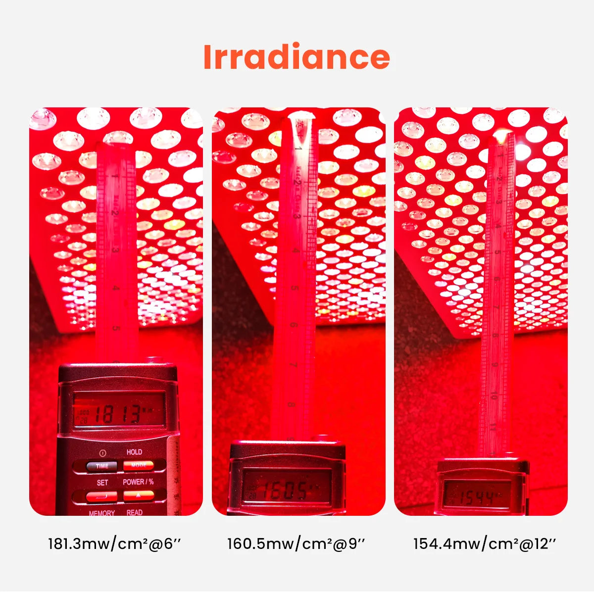 630nm 660nm 810nm 830nm 850nm Red Light Panel Red Therapy Light Red Light Therapy Panel Home Use