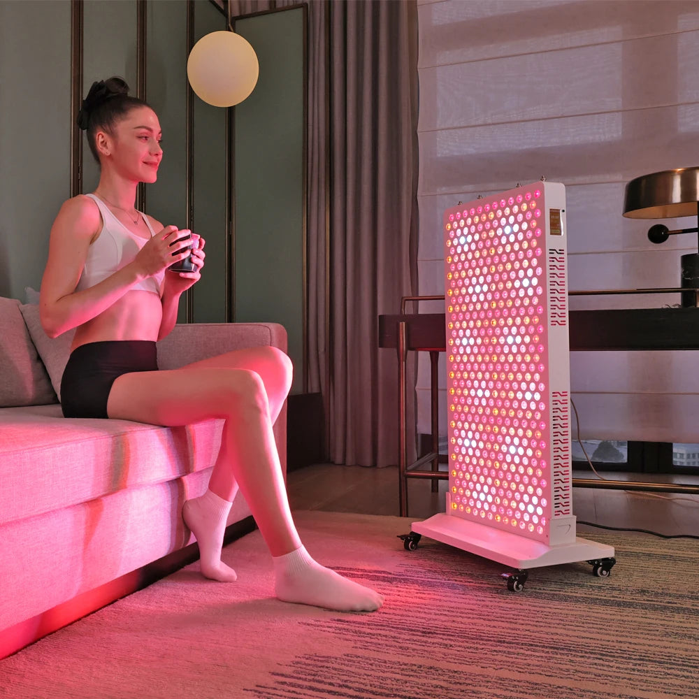 Touch Screen APP 5w RLPRO600 9 Wavelengths Full Body Red Light Therapy Bed Panel Infrared Device PDT Led Red Light Therapy Panel