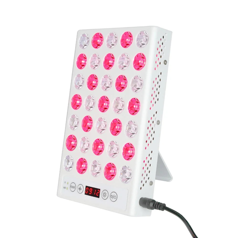 Portable Handheld Red Light Therapy Device 35 LED Adjustable Facial & Skin Care for Home Use.
