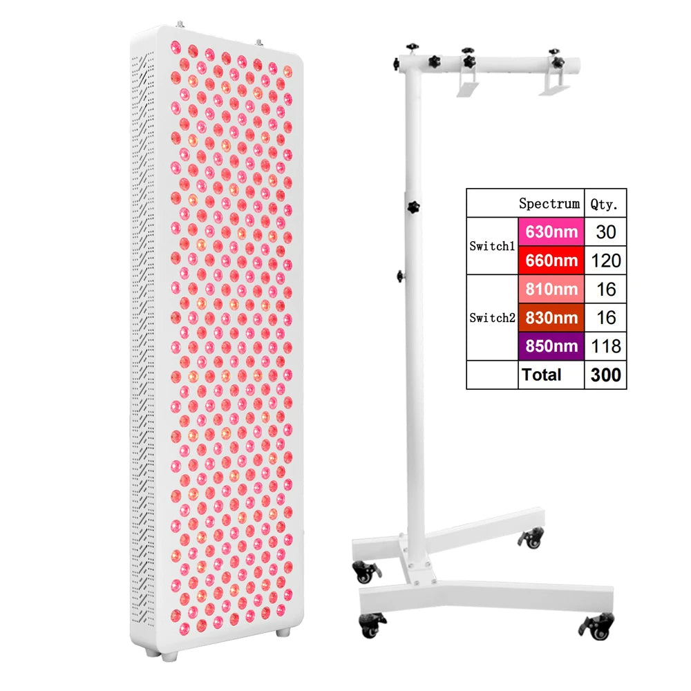 Full Body Red Light Therapy Panel Lamp Multiple Wavelengths High Power 3W/5W LEDs.