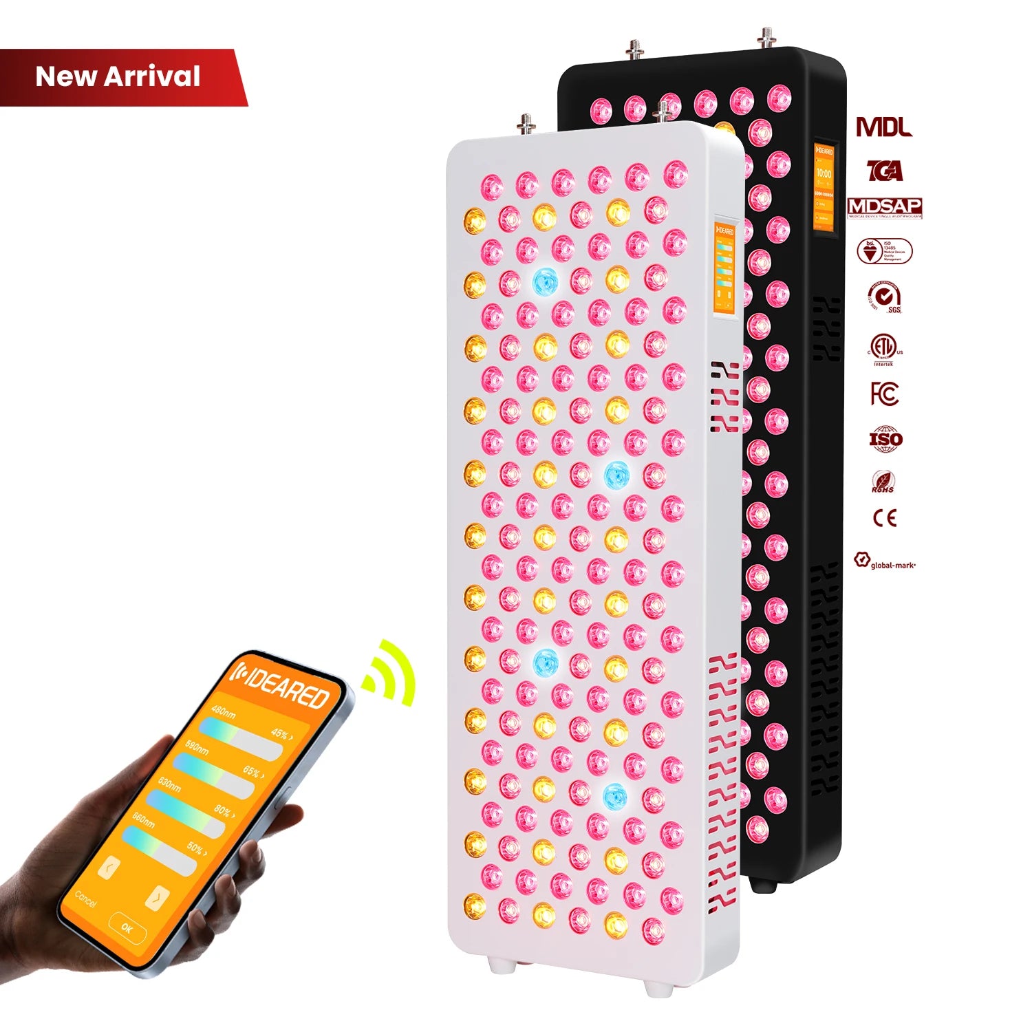 480,590,630,660, 670, 810, 830, 850,1060 half body infrared therapi lamp device near infra pain relieve LED light therapy panel