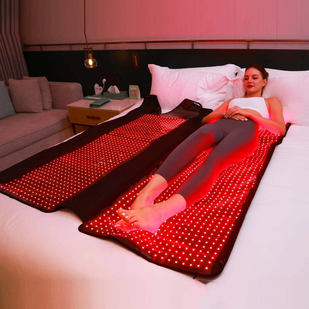 660nm 850nm infrared red light therapy sauna blanket full body sleeping bag 160cmx60cm 180cmx90cmce Therapy