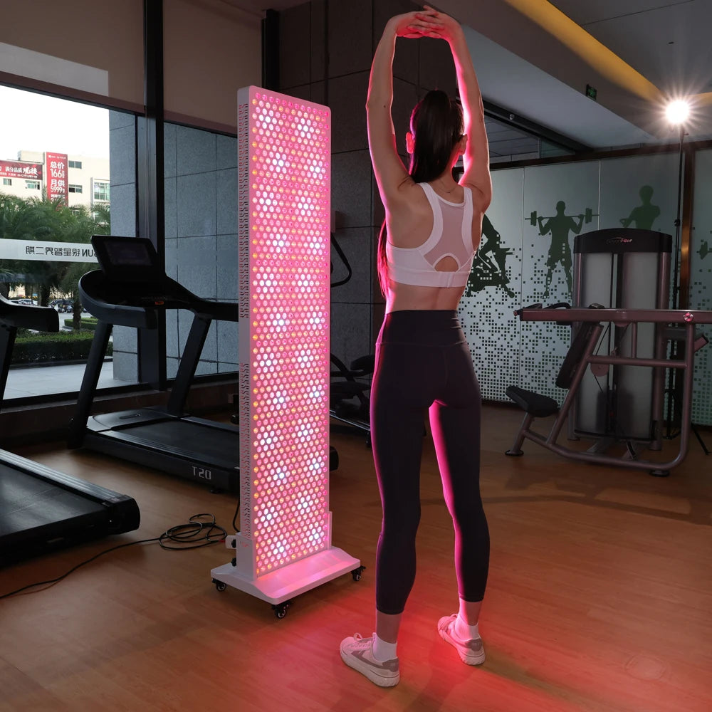 APP touch screen 590 660 850 1060nm Red Light Therapy Panel Led Chips Red Light Therapy Bed with Stand Led Face Light Therapy