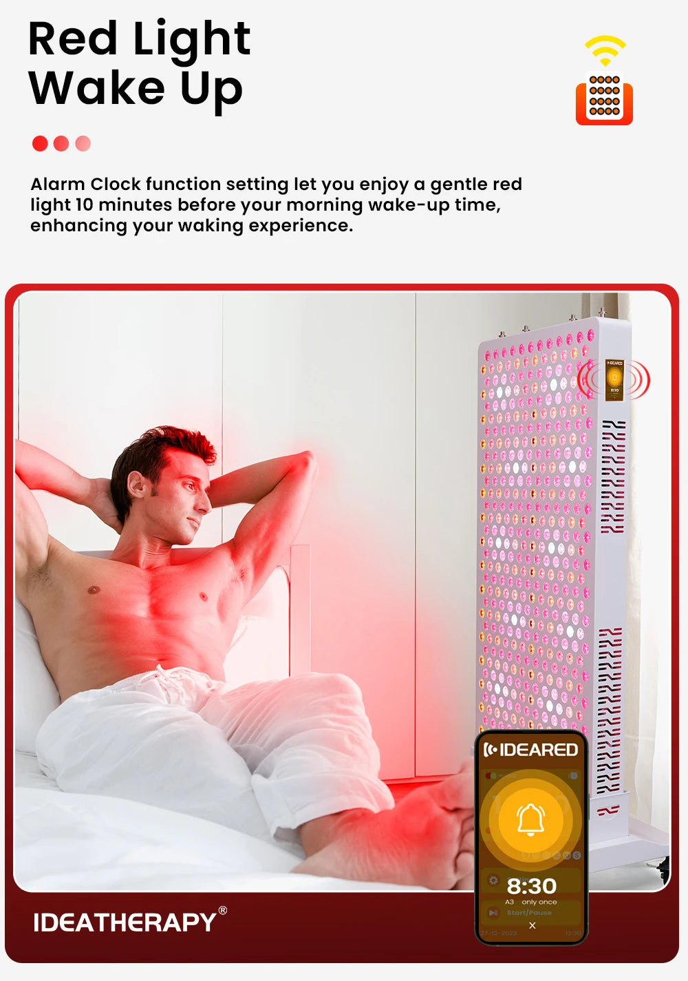 Touch Screen APP 5w RLPRO600 9 Wavelengths Full Body Red Light Therapy Bed Panel Infrared Device PDT Led Red Light Therapy Panel
