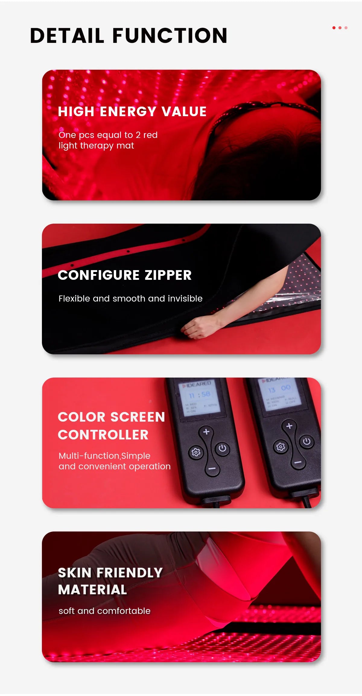 Full Body Red Light Therapy Blanket 660nm 850nm LED Sleep Bag