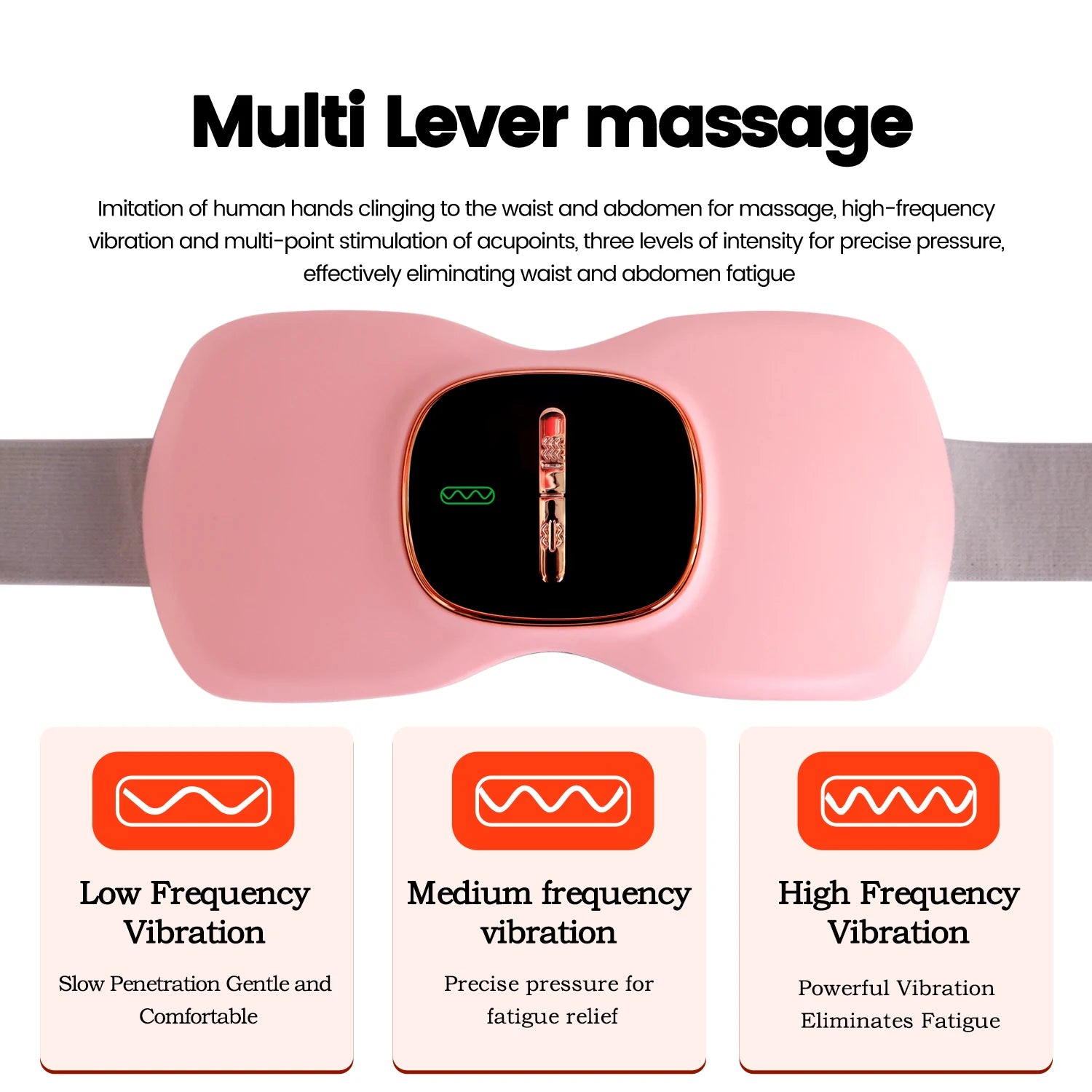 Portable Cordless Menstrual Heating Pad with Digital Display for Period Pain Relief