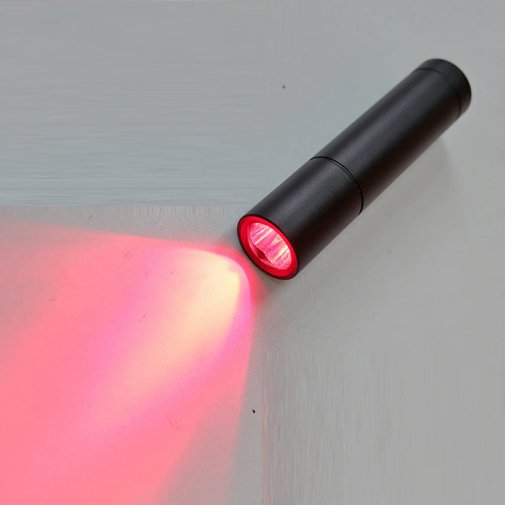 Black LED Light Therapy Torch Red Light Therapy Wand 630nm : 660nm :420nm : 850nm : 900nm Pen