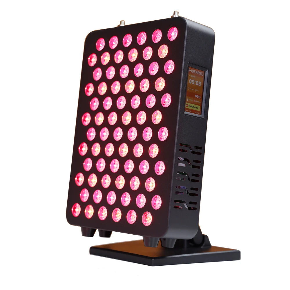 Desktop Red & Near Infrared Light Therapy Panel with Touch Screen Black or White Frame