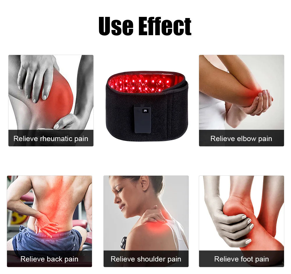 660nm 850nm Infrared Red Light Therapy Belt Wrap Home Use Body Care Red Light Therapy Large Belt