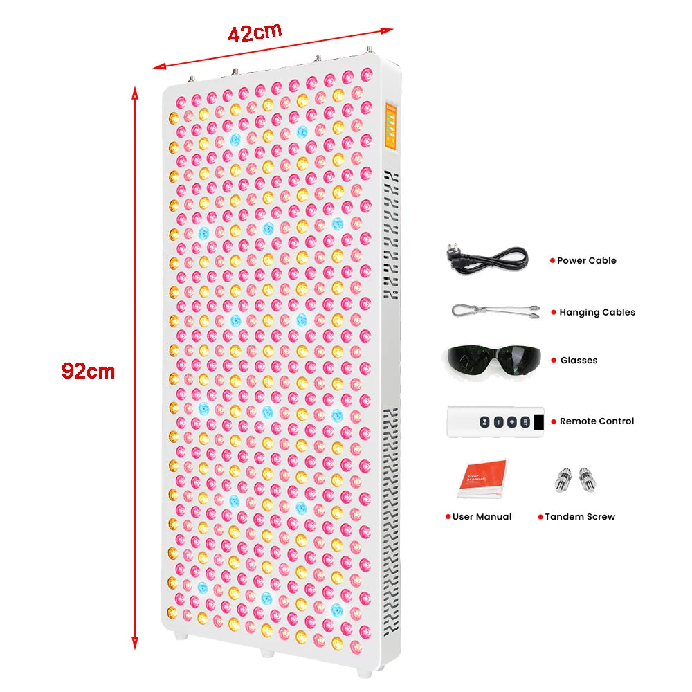 Touch Screen APP 5w RLPRO600 9 Wavelengths Full Body Red Light Therapy Bed Panel Infrared Device PDT Led Red Light Therapy Panel