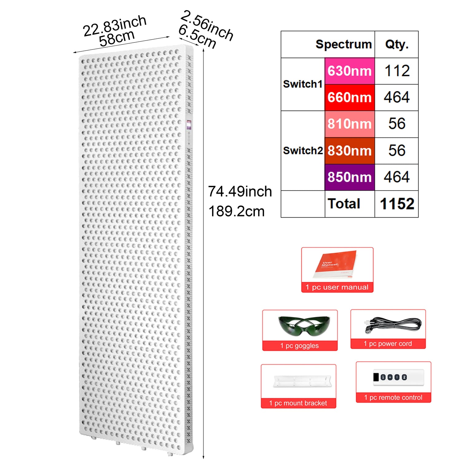 5 Spectrum Full body red infrared light therapy Tanning Bed Led Red Light Therapy stand For Salon red light therapy bed