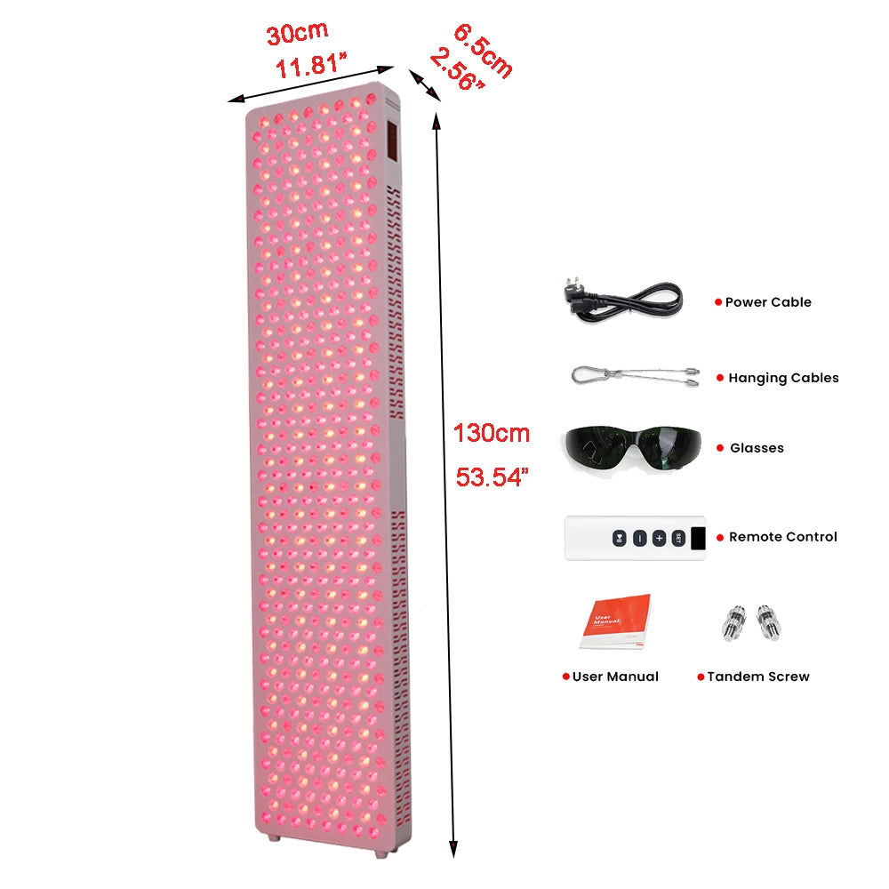 Touch Screen Full Body LED Red Light Therapy Panel with High Power 5W for Skin & Recovery