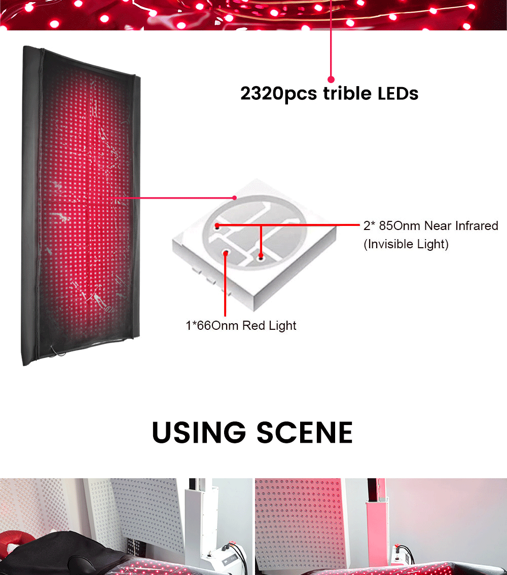 660nm 850nm infrared red light therapy sauna blanket full body sleeping bag 160cmx60cm 180cmx90cmce Therapy