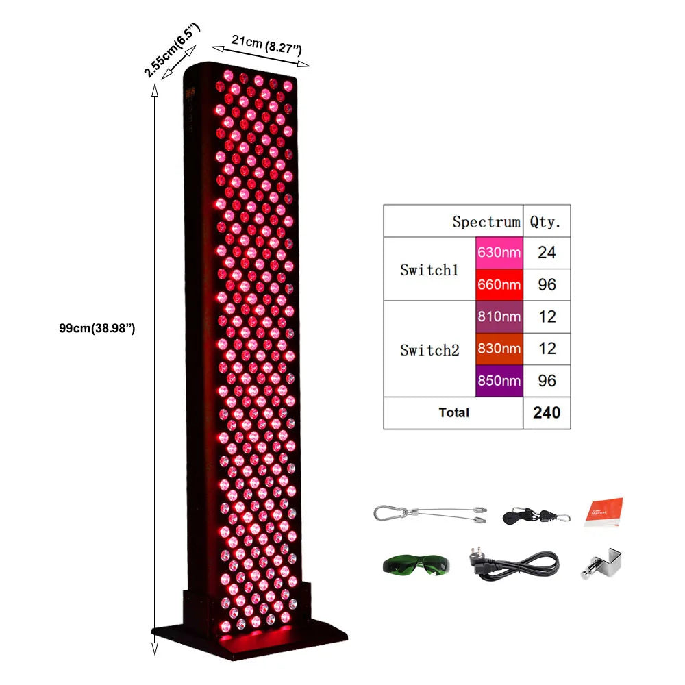 Full Body Red Light Therapy Panel for Home Use Near Infrared Red Light Therapy Device.