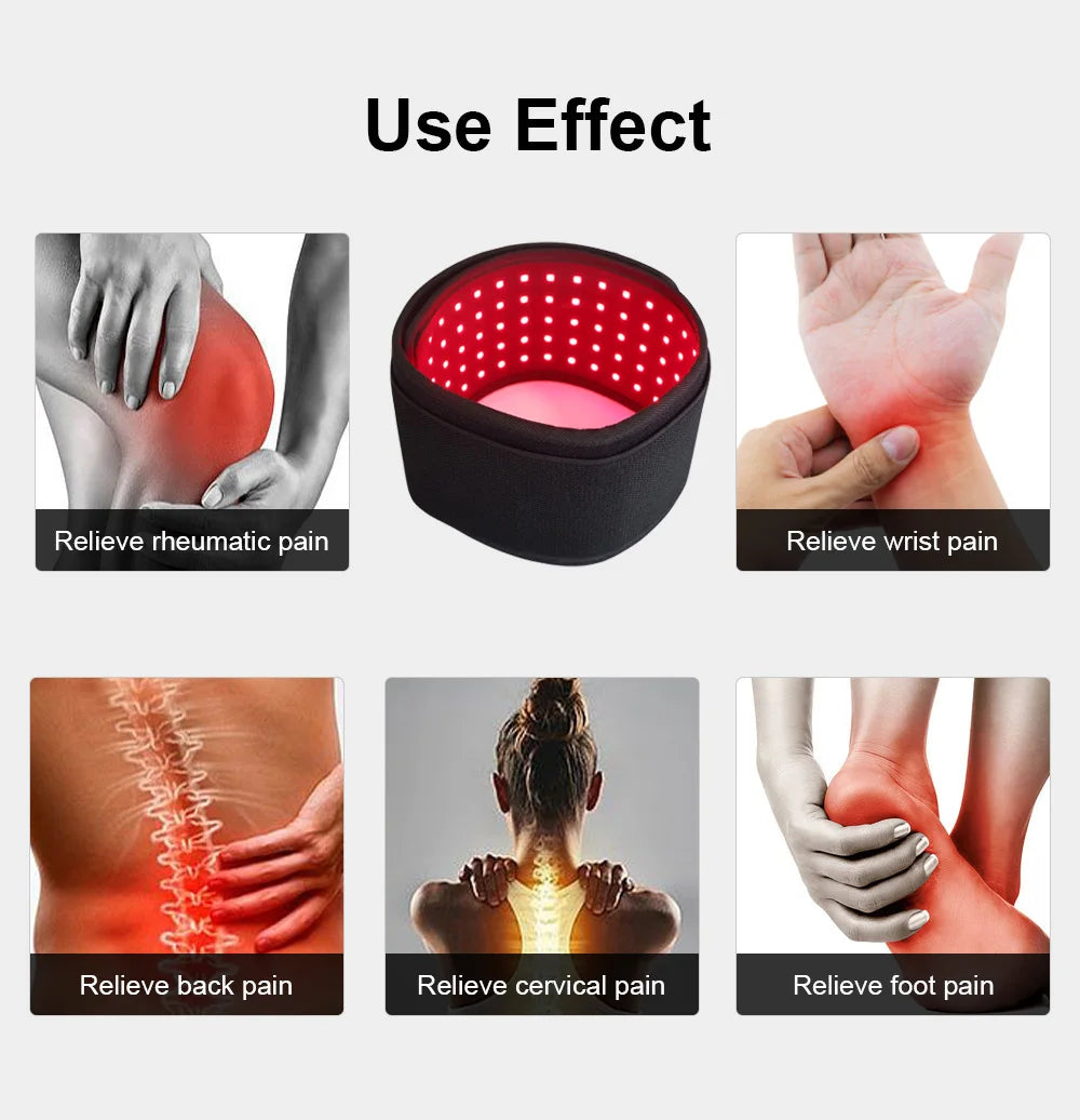 Portable Red Light Therapy Foot Wrap with 660nm & 850nm Infrared for Recovery and Comfort
