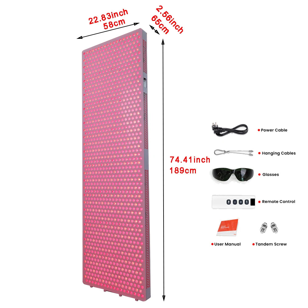 Touch Screen Full Body LED Red Light Therapy Panel with High Power 5W for Skin & Recovery