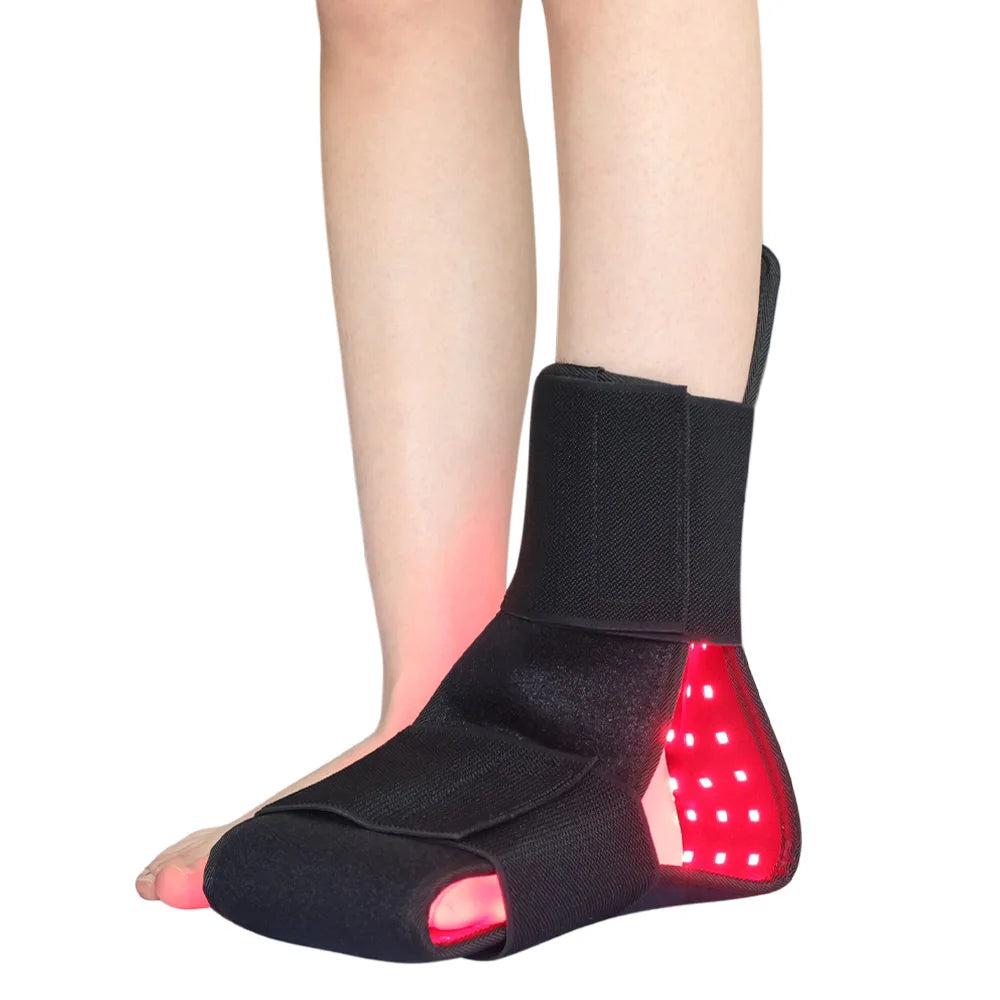 Portable Red Light Therapy Foot Wrap with 660nm & 850nm Infrared for Recovery and Comfort