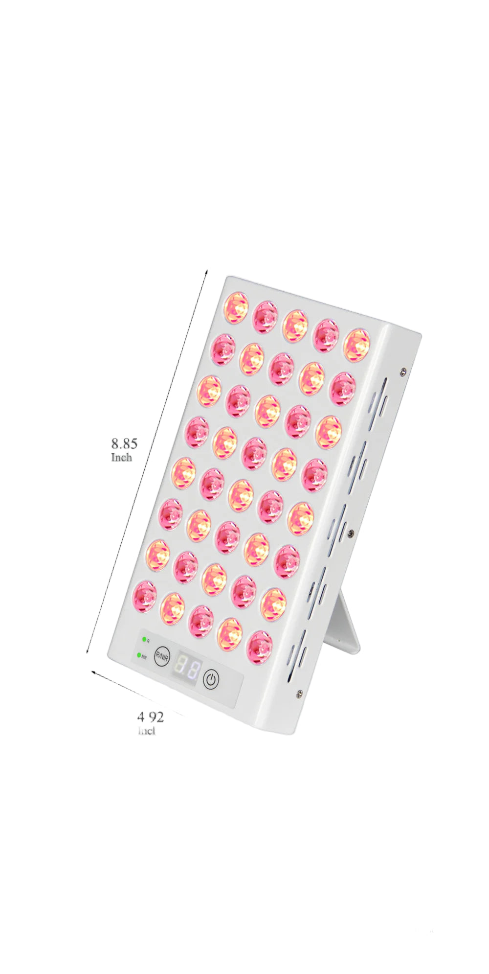 Dual 5W Chip LED Near Infrared Red Light Therapy Panel with Portable 200W Device
