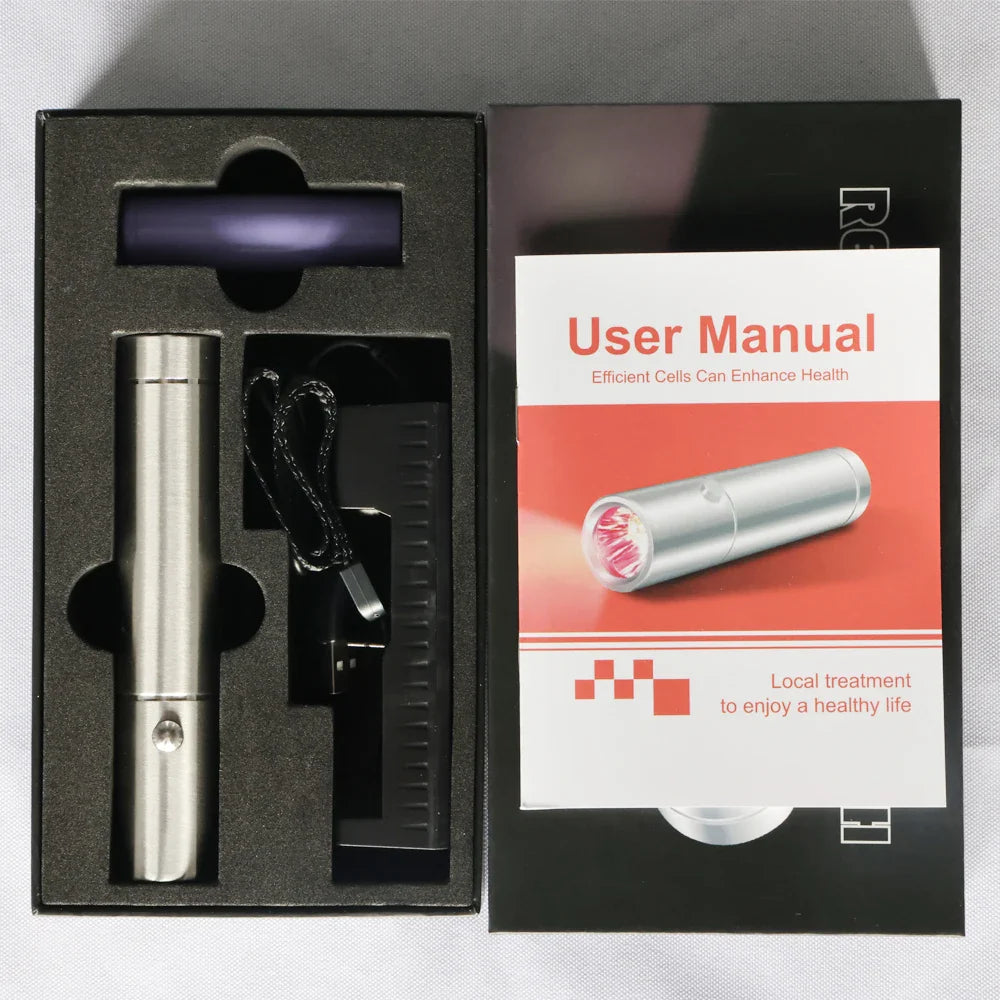 630nm 660nm 850nm Handheld Torch red light therapy 3 color led photon light therapy flashlight