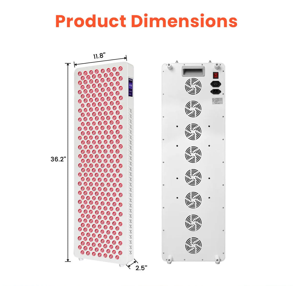 1500W LED Touch Screen Panel Red Light Therapy 630Nm 660Nm 810Nm 830Nm 850Nm Red Light Therapy Panel RL300MAXC