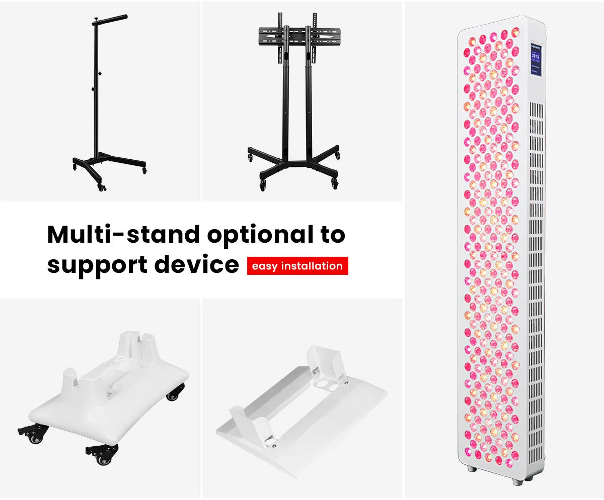 5 Wavelength No-Flicker Full Body Red Light Therapy Infrared Panel