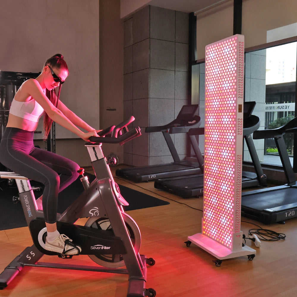 APP touch screen 590 660 850 1060nm Red Light Therapy Panel Led Chips Red Light Therapy Bed with Stand Led Face Light Therapy