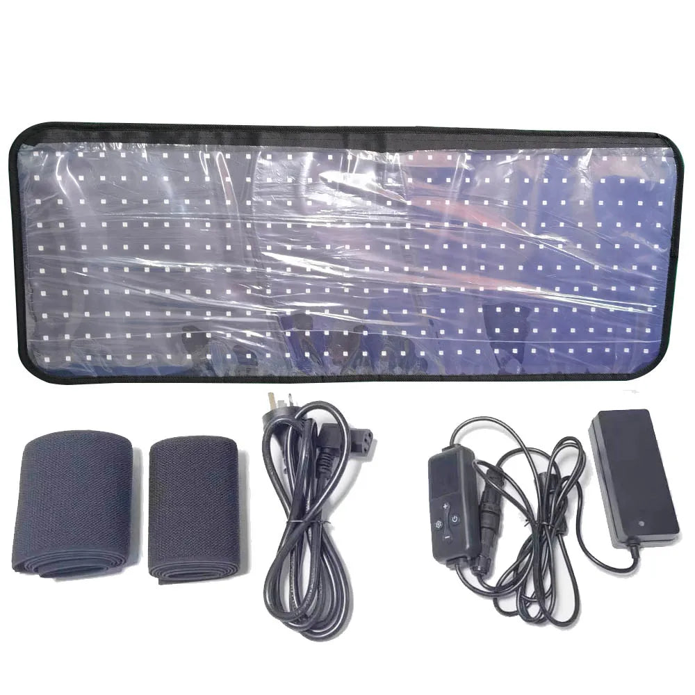 LED Infrared Red Light Therapy Pad with 660nm & 850nm Wearable Belt for Pain & Recovery.