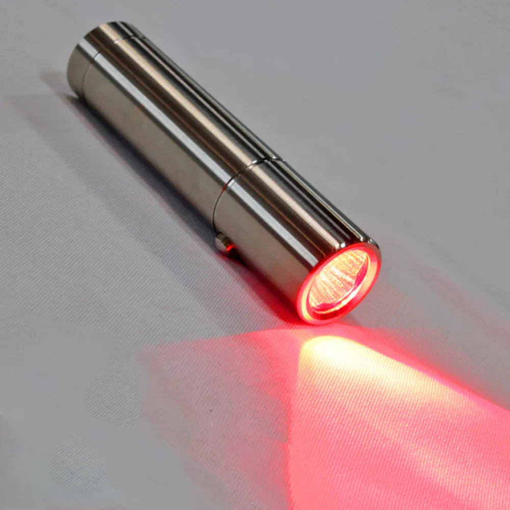 630nm 660nm 850nm Handheld Torch red light therapy 3 color led photon light therapy flashlight