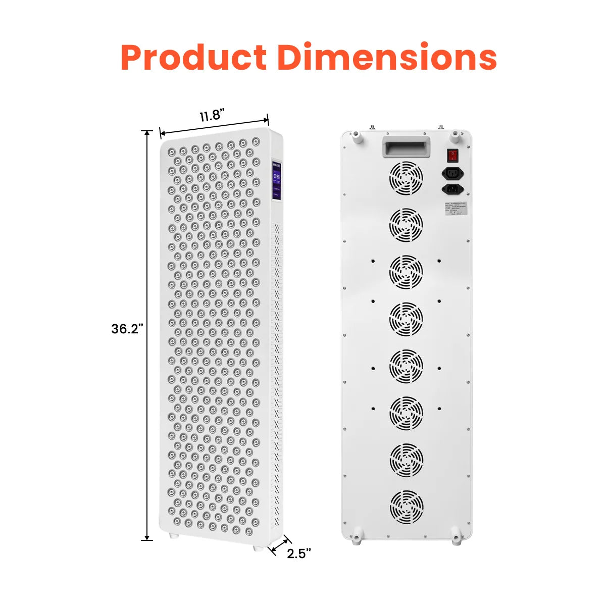 630nm 660nm 810nm 830nm 850nm Red Light Panel Red Therapy Light Red Light Therapy Panel Home Use