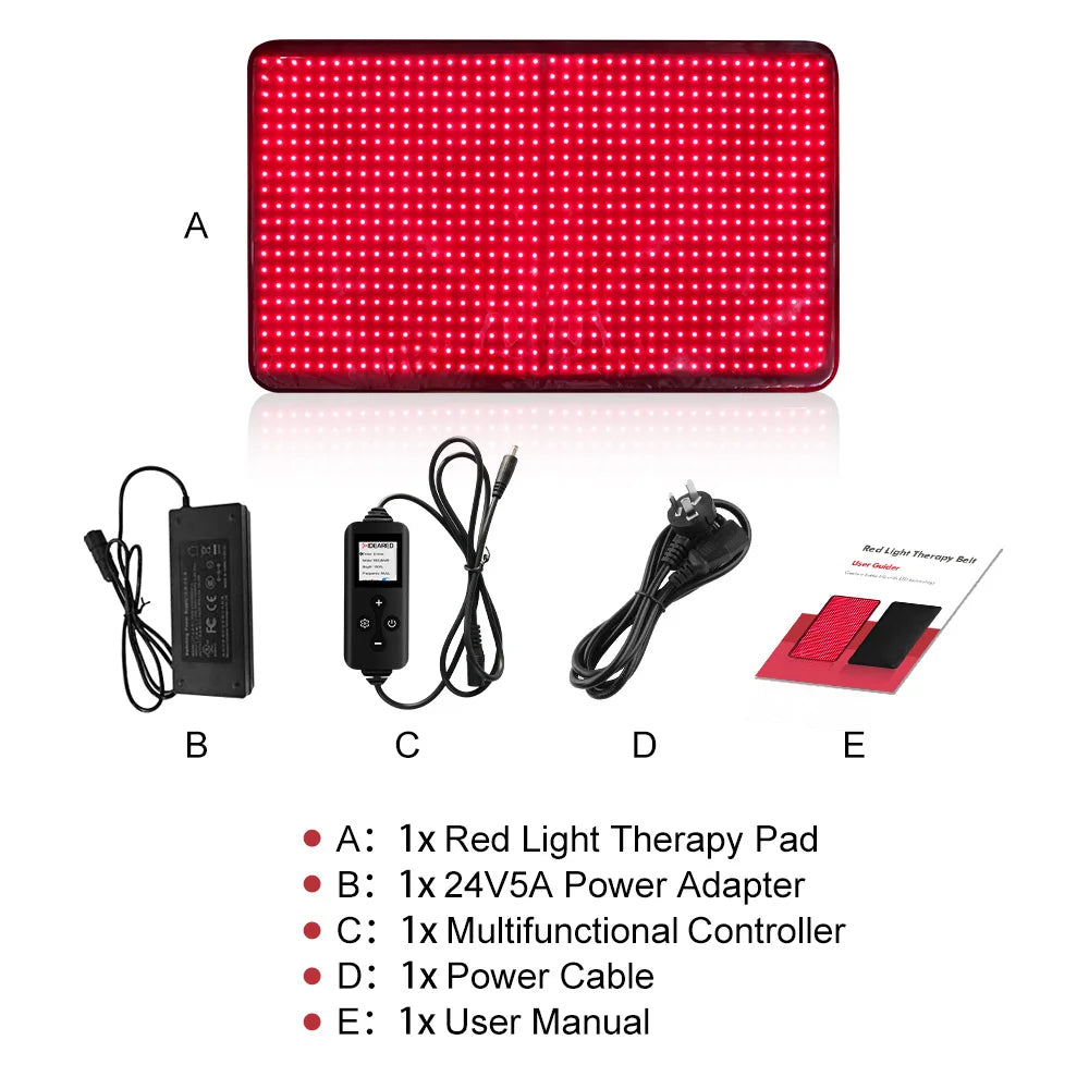 Home Use Luxury Mat Led Light Infrared Extra Large Big Size Full Body Mat 660nm 850nm Red Light Therapy Pad