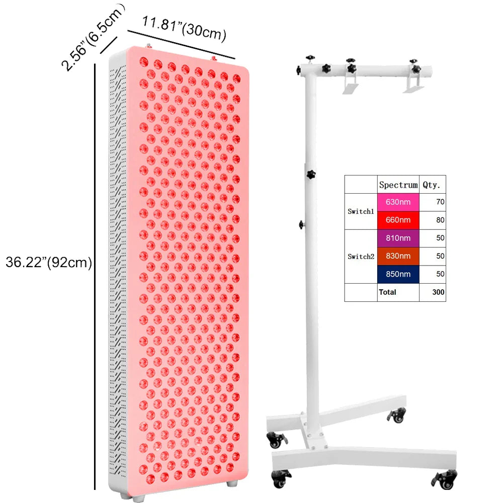 Touch Screen Red Light Therapy Panel, Full Body LED Treatment with Multiple Wavelengths.